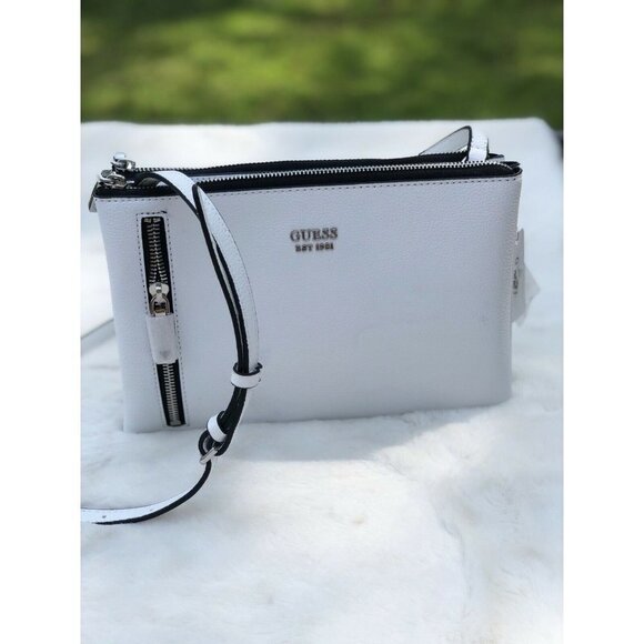 Guess Women's Naya Mini Double Zip Cross Body Bag - Picture 1 of 5